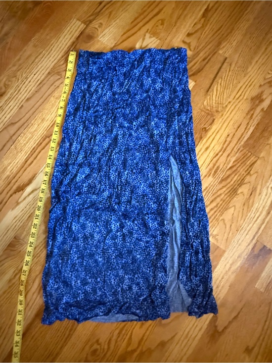 & Other Stories Dresses & Skirts - Blue Leopard Printed Women's Midi Skirt